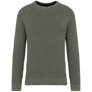 Native Spirit Mens Chunky Knit Sweatshirt / Natural Khaki
